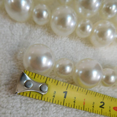 2 X 6 foot PEARL GARLAND ~ white bead string strand decor wedding 2x 72″