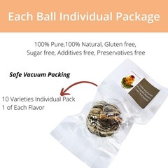Blooming Tea Gift Set, 10 Unique Varieties Flowering Balls, VitalForest…