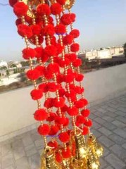 100 PC Multicolor Indian pom pom Christmas Wedding Decoration Mehndi functions