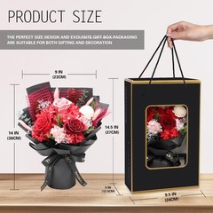 Casaido Preserved Flowers for Delivery, Mothers Day Red Flower Bouquets