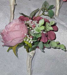 Wedding Bouquet Set, Pink, Dusty Pink, Ivory, Cream, Cascade Bouquets, Teardrop