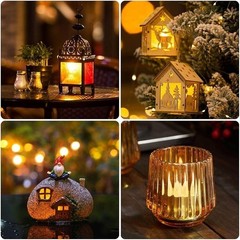Romantic LED Candle & Rose Petals Set Weddings Dates Celebrations Decor New