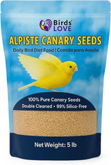 Premium Non-GMO Double Cleaned Canary Seed – 5 lbs for Birds