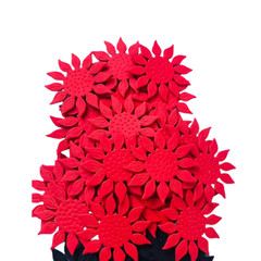 100pcs New Foam Sheet Artificial Die Cut Sun Flower pills Crafting New For Party