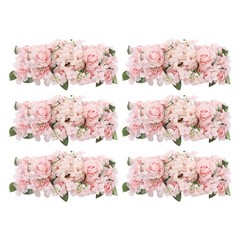 Artificial Flower Panels 6pcs Wall Backdrop Table Centerpiece For Wedding Party