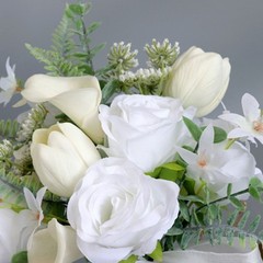 White Bridal Bouquets Wedding Bouquets Artificial Flower for Bridal, Wedding
