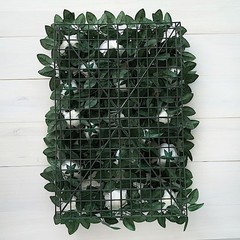 24″ x 18″ Green White Rose Silk Flowers Wall Backdrop Panel Wedding Decorations
