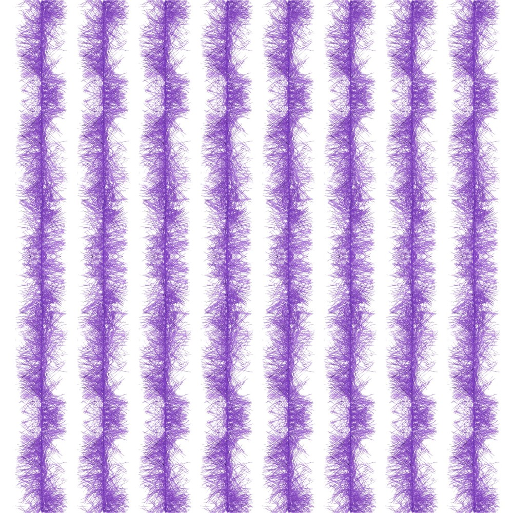 5Ft Feather Boa, 8 Pcs Artificial Fluffy Feather Boas, Light Purple