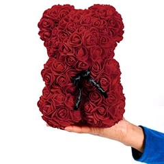 100 Pcs Foam Artificial Burgundy Roses Mini Fake Flowers Mini Artificial Fake