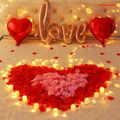 1000PCs Silk Flower Petals Proposal Decorations Romantic Wedding Party Decorate