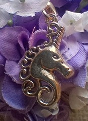 NEW 4″ Long Artificial Lavender Rose Wrist Corsage With Sparkly Silver Bow