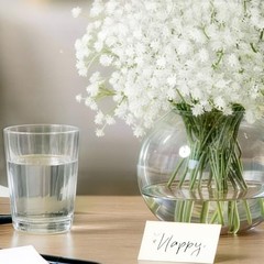 Baby Breath Artificial Flowers Bulk 15 Pcs Real Touch Faux 15PC White