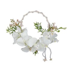 Wedding Bridal Handheld Flower Garland Artificial Romantic Realistic Decorative