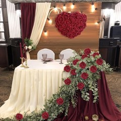100 Pcs Burgundy Foam Fake Rose Flower Heads for DIY Wedding & Home Decor