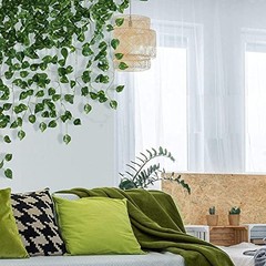 Fake Vines for Room Decor 24 Pack 168ft A-24pcs of Vines with 0 LED lights