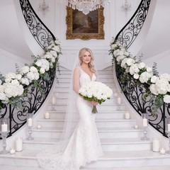 []Pcs Realistic Artificial flowers Roses Bulk, Silk Flowers for 100 White