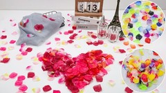 Multicolor Artificial Silk Rose Petals – 2000 PCS Fake Flower Decoration for Wed