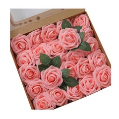 10/25/50Pcs Artificial Rose Flowers Foam Fake Faux Flowers Roses for DIY Wedding