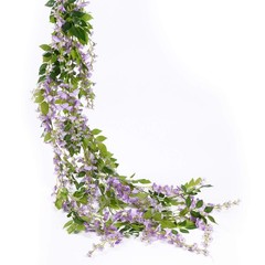 Lvydec Wisteria Artificial Flowers Garland, 4 Pcs Total 28.8ft Artificial Wis…