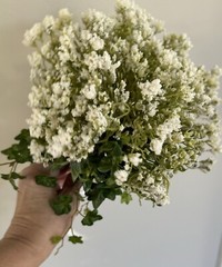 New, Artificial White Babies Breath Handheld Wedding / Prom Bouquet