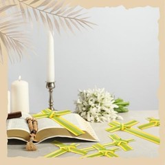 50 Pcs Palm Cross Palm Sunday Hand Held Portable Prayer Crosses 7.09 Inches