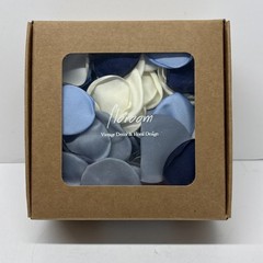 Floroom 300pcs Rose Petals Blue Gray Ivory Navy – Great For Weddings!