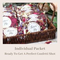 Captivating 50 Pack of Biodegradable Flower Petals for Eco-Friendly Weddings