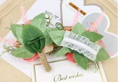 New Set Of 2 Wrist Corsage and Boutonniere Set for Wedding Prom Party Homecoming