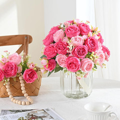 MARTINE MALL 4 Packs Peonies Artificial Flowers, Mixed Pink Artificial Peonies,