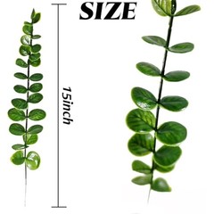 50PCS Artificial Eucalyptus Leaves Decor – Artificial Eucalyptus Stems