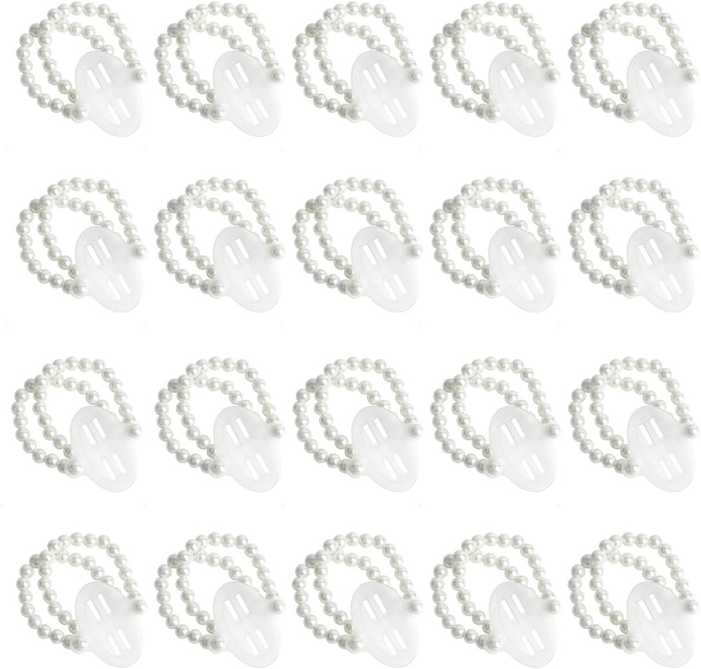 20PCS Pearl Wrist Corsage Bracelets DIY Wedding Bridesmaid Prom Party Accessorie