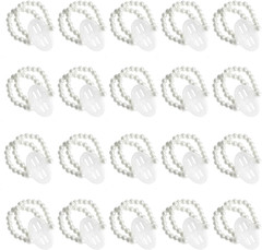 20PCS Pearl Wrist Corsage Bracelets DIY Wedding Bridesmaid Prom Party Accessorie