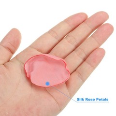 200 Pcs Silk Rose Petals, Artificial Flower Scatter Fake Rose Petals Peach Pink