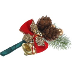 Wedding Groom Corsage Bridal Boutonniere Christmas Elements Pine Cone