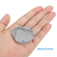 200 Pcs Silk Rose Petals, Artificial Flower Scatter Fake Rose Petals Silver