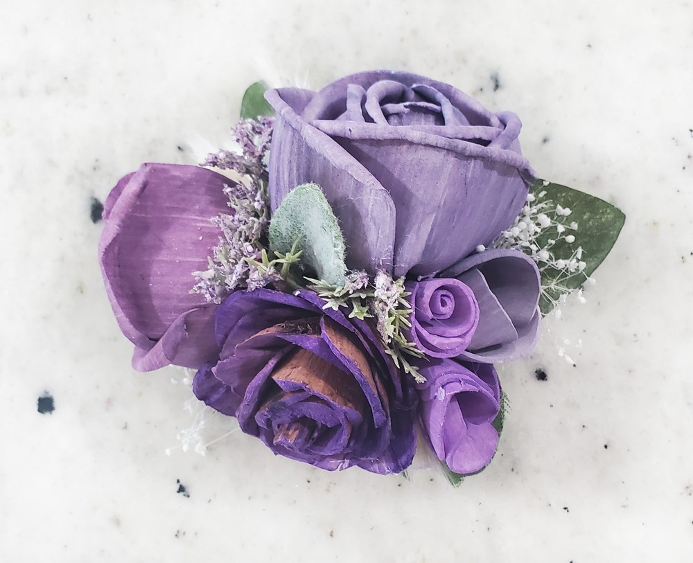 Lavender Purple Wedding Cake Flowers Sola Wood DIY Birthday Topper Party Decor