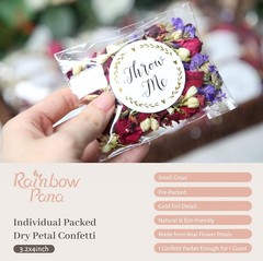 Captivating 50 Pack of Biodegradable Flower Petals for Eco-Friendly Weddings