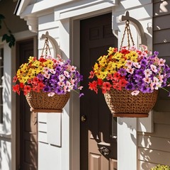 Artificial Fake Plants Flowers for Outdoors,16 Bundles UV Resistant Faux Plastic