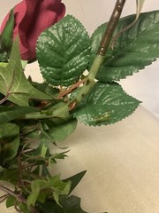 Vintage Artificial Rose Flower Burgundy Floral Garland Wedding Ceremony Backdrop