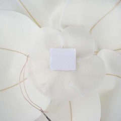 4 pcs 20″ White Artificial Large Roses Flowers Wall Backdrop Party Wedding