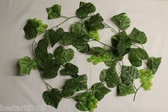 Best Artificial 180cm 6ft Ivy Green Grape Garland Hanging Fruit Vine String