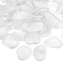 200 Pcs Silk Rose Petals, Artificial Flower Scatter Fake Rose Petals White