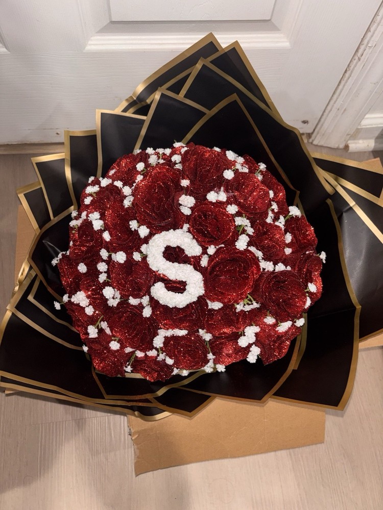 Custom Glitter flower bouquet