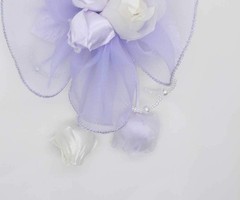 Small Rose Corsage with Bud Drop Lavender Japan