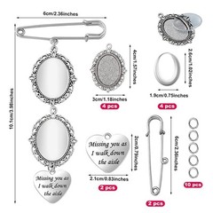 2Pcs Bouquet Bridal Charms Brooch Wedding Bouquet Photo Charms Memorial Photo
