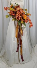 Autumn Bounty Faux Silk Bridal Bouquet