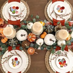 30 Pcs Mini Pumpkins for Decorating Craft Felt Fall Color Mixing
