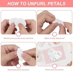 2200PCS Artificial Flower Petals Engagement Party Decorations 2000PCS White