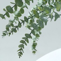 3 Frosted Green 30″ Artificial Eucalyptus Leaves Sprays Stems Party Supplies