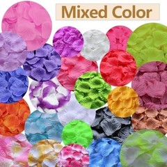 Multicolor Artificial Silk Rose Petals – 2000 PCS Fake Flower Decoration for Wed